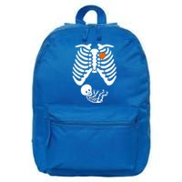 Pregnant Skeleton Costume Halloween Pregnancy Gift 16 in Basic Backpack