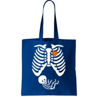 Pregnant Skeleton Costume Halloween Pregnancy Gift Tote Bag