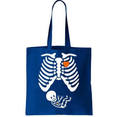 Pregnant Skeleton Costume Halloween Pregnancy Gift Tote Bag