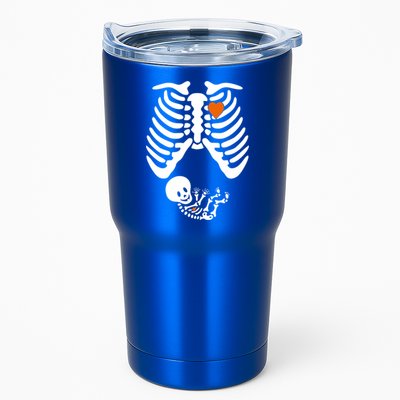 Pregnant Skeleton Costume Halloween Pregnancy Gift Tumbler