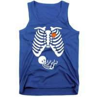 Pregnant Skeleton Costume Halloween Pregnancy Gift Tank Top