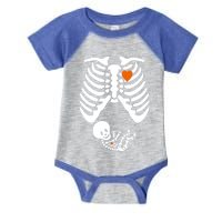 Pregnant Skeleton Costume Halloween Pregnancy Gift Infant Baby Jersey Bodysuit