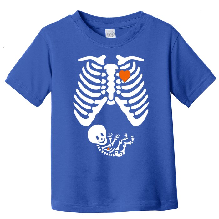 Pregnant Skeleton Costume Halloween Pregnancy Gift Toddler T-Shirt