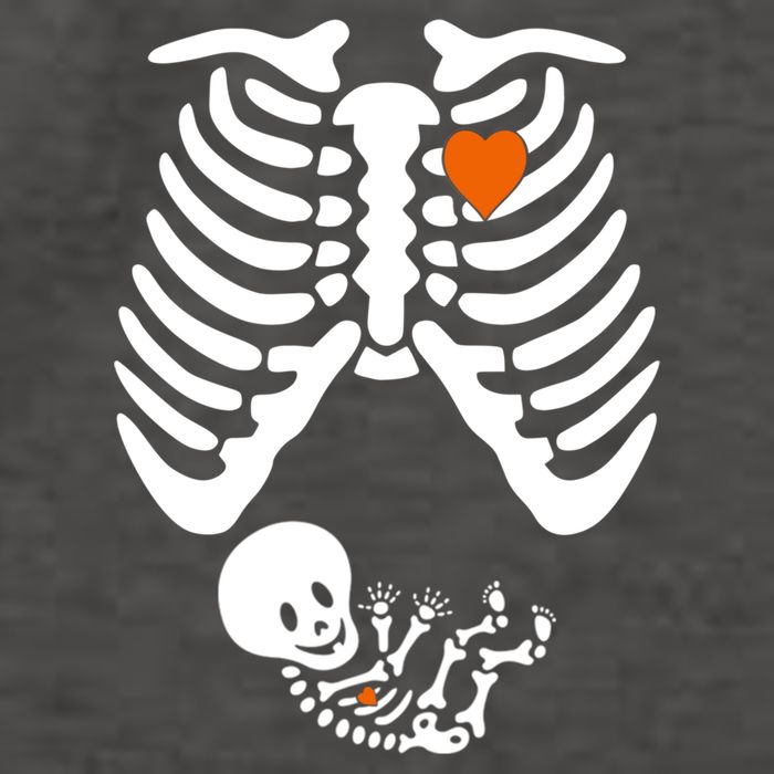 Pregnant Skeleton Costume Halloween Pregnancy Gift Vector Backpack
