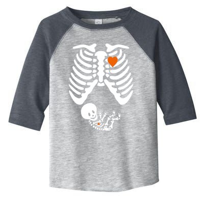 Pregnant Skeleton Costume Halloween Pregnancy Gift Toddler Fine Jersey T-Shirt