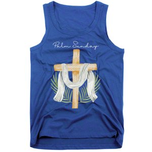 Palm Sunday Cross With Palm Leaves Gift Tank Top