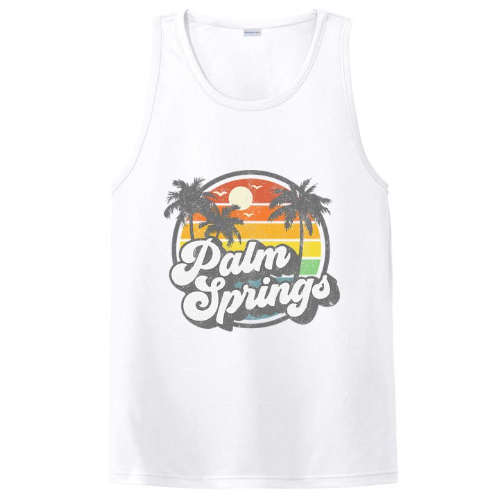 Palm Springs California Beach Retro Vintage Vacation Gift PosiCharge Competitor Tank