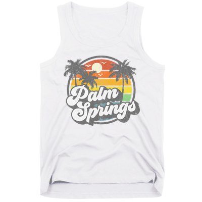 Palm Springs California Beach Retro Vintage Vacation Gift Tank Top