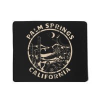 Palm Springs California Linocut Desert Illustration Mousepad