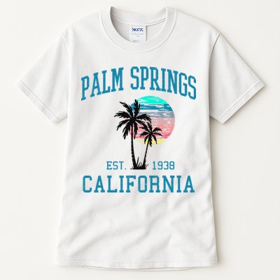 Palm Springs California Beach Vintage Palm Trees Summer Tall T-Shirt
