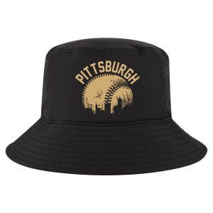 Pittsburgh Steel City Retro Skyline Bridge Pride Cool Comfort Performance Bucket Hat