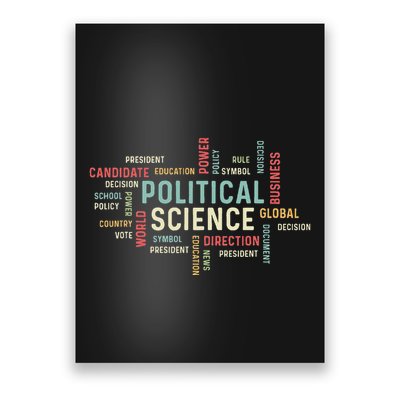 Political Science Careers Hardworking Student Poster