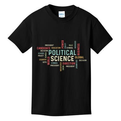 Political Science Careers Hardworking Student Kids T-Shirt