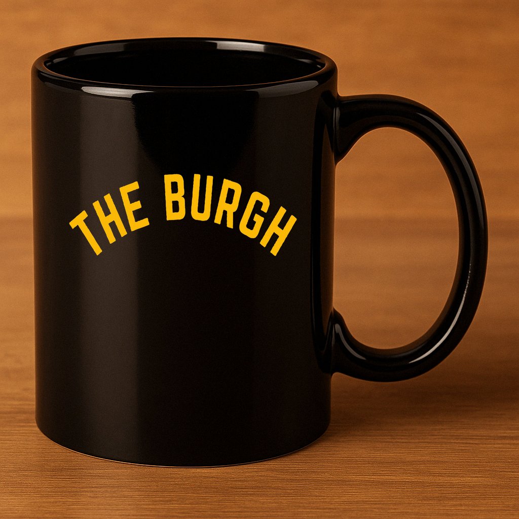 Pittsburgh Sl City The Burgh Funny 412 Pennsylvania 11oz C Handle Ceramic Mug