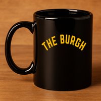 Pittsburgh Sl City The Burgh Funny 412 Pennsylvania 11oz C Handle Ceramic Mug