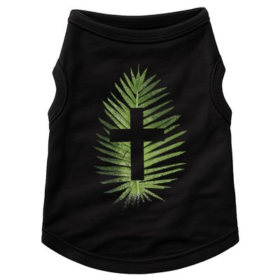 Palm Sunday Christian Palm Leaf Cross Doggie Tank