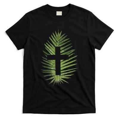 Palm Sunday Christian Palm Leaf Cross T-Shirt