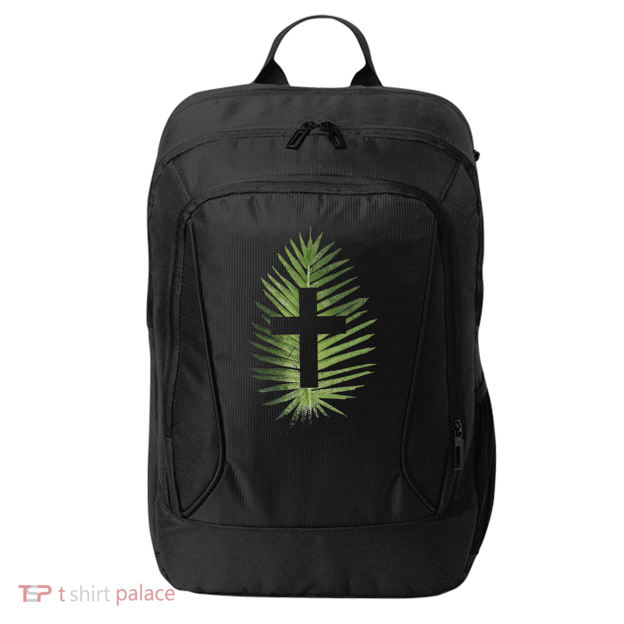 Palm Sunday Christian Palm Leaf Cross City Backpack