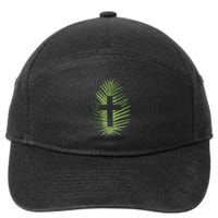 Palm Sunday Christian Palm Leaf Cross 7-Panel Snapback Hat