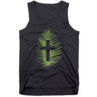Palm Sunday Christian Palm Leaf Cross Tank Top