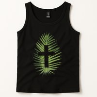 Palm Sunday Christian Palm Leaf Cross Tank Top