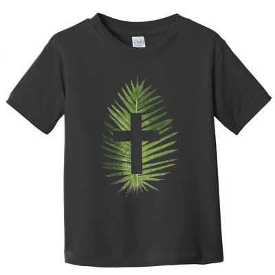 Palm Sunday Christian Palm Leaf Cross Toddler T-Shirt