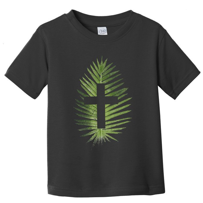 Palm Sunday Christian Palm Leaf Cross Toddler T-Shirt
