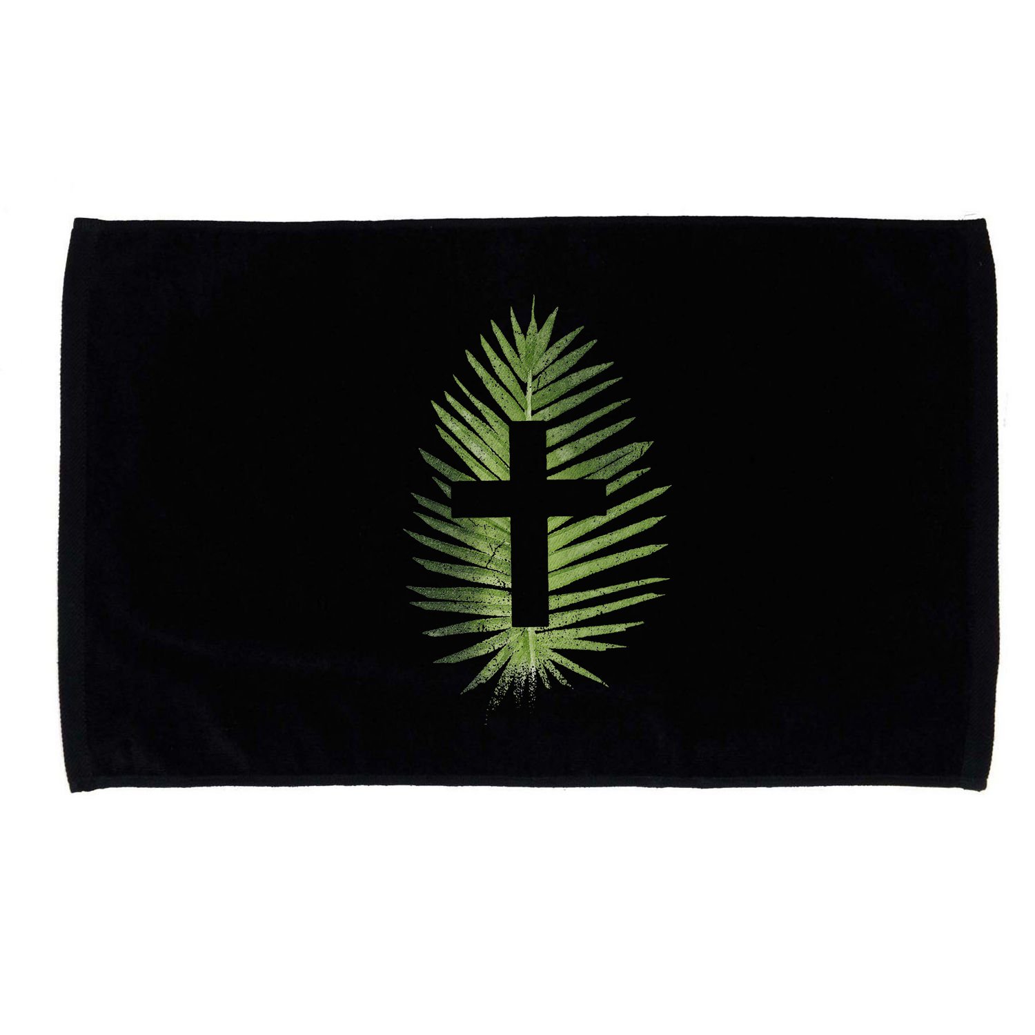 Palm Sunday Christian Palm Leaf Cross Microfiber Hand Towel