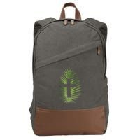 Palm Sunday Christian Palm Leaf Cross Cotton Canvas Backpack