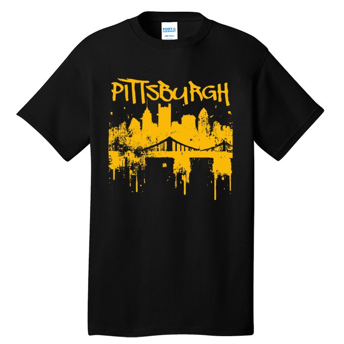 Pittsburgh Steel City Skyline Tall T-Shirt