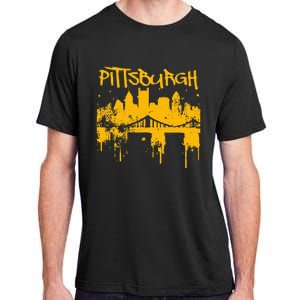 Pittsburgh Steel City Skyline Adult ChromaSoft Performance T-Shirt