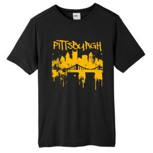 Pittsburgh Steel City Skyline Tall Fusion ChromaSoft Performance T-Shirt