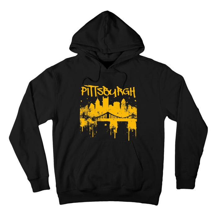 Pittsburgh Steel City Skyline Tall Hoodie