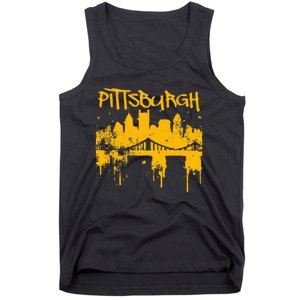 Pittsburgh Steel City Skyline Tank Top