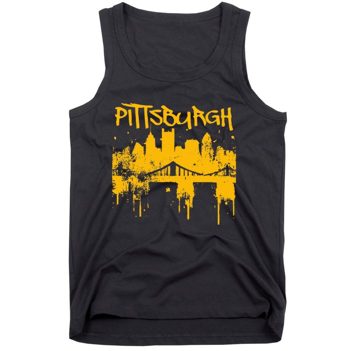 Pittsburgh Steel City Skyline Tank Top