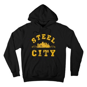 Pittsburgh Steel City Skyline Bridges 412 Home Hoodie