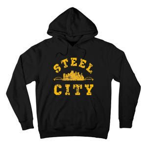 Pittsburgh Steel City Skyline Bridges 412 Home Tall Hoodie