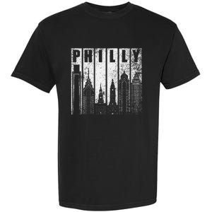 Philadelphia Skyline City Distressed Garment-Dyed Heavyweight T-Shirt