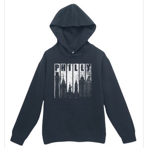 Philadelphia Skyline City Distressed Urban Pullover Hoodie