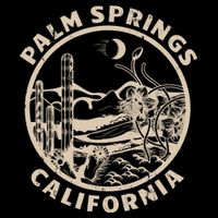 Palm Springs California Linocut Desert Illustration Cooling Performance Crew T-Shirt