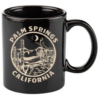 Palm Springs California Linocut Desert Illustration 11oz C Handle Ceramic Mug