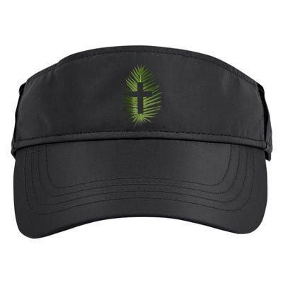 Palm Sunday Christian Palm Leaf Cross Adult Drive Performance Visor