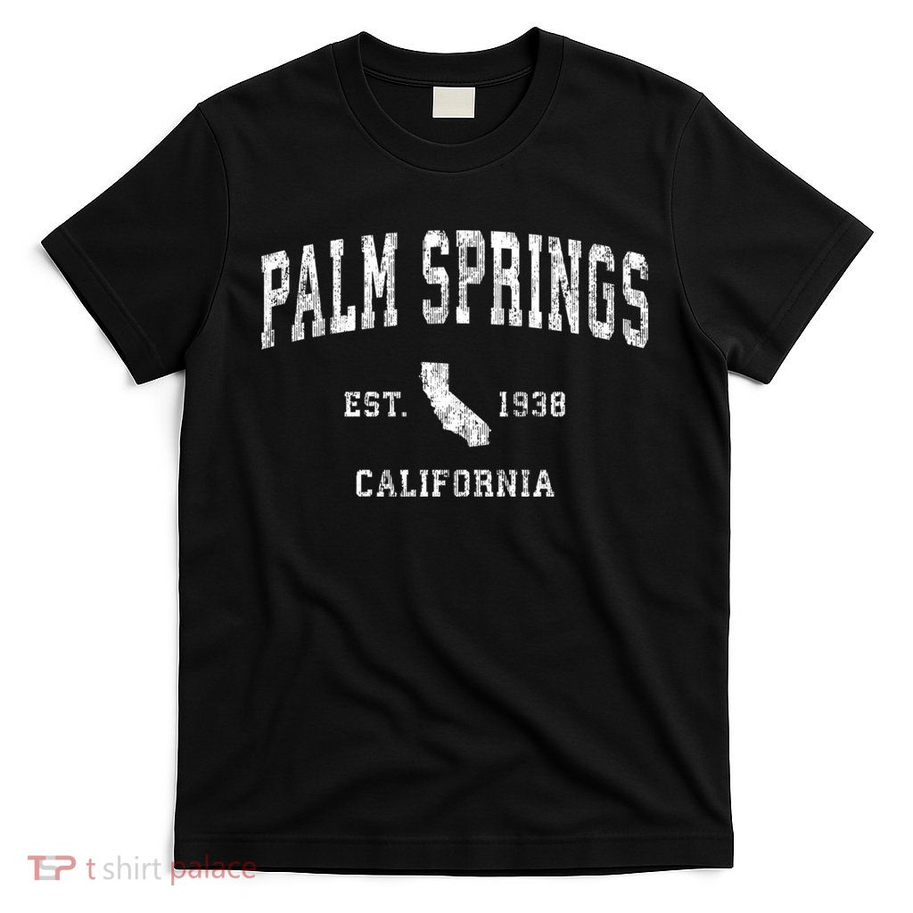 Palm Springs California Ca Vintage Athletic Sports T-Shirt