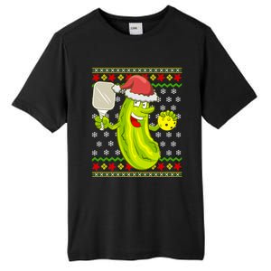 Pickleball Santa Claus Ugly Christmas Pattern Gift Tall Fusion ChromaSoft Performance T-Shirt