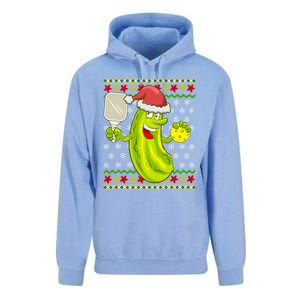 Pickleball Santa Claus Ugly Christmas Pattern Gift Unisex Surf Hoodie