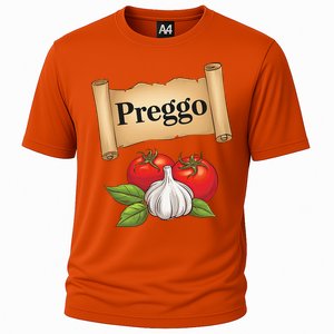 Preggo Sauce Cute And Pregnancy Announcement Cooling Performance Crew T-Shirt