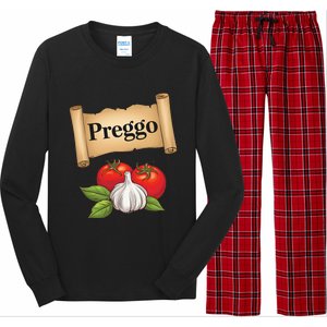 Preggo Sauce Cute And Pregnancy Announcement Long Sleeve Pajama Set