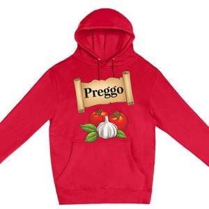 Preggo Sauce Cute And Pregnancy Announcement Premium Pullover Hoodie