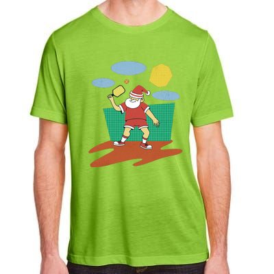 Pickleball Santa Claus Adult ChromaSoft Performance T-Shirt