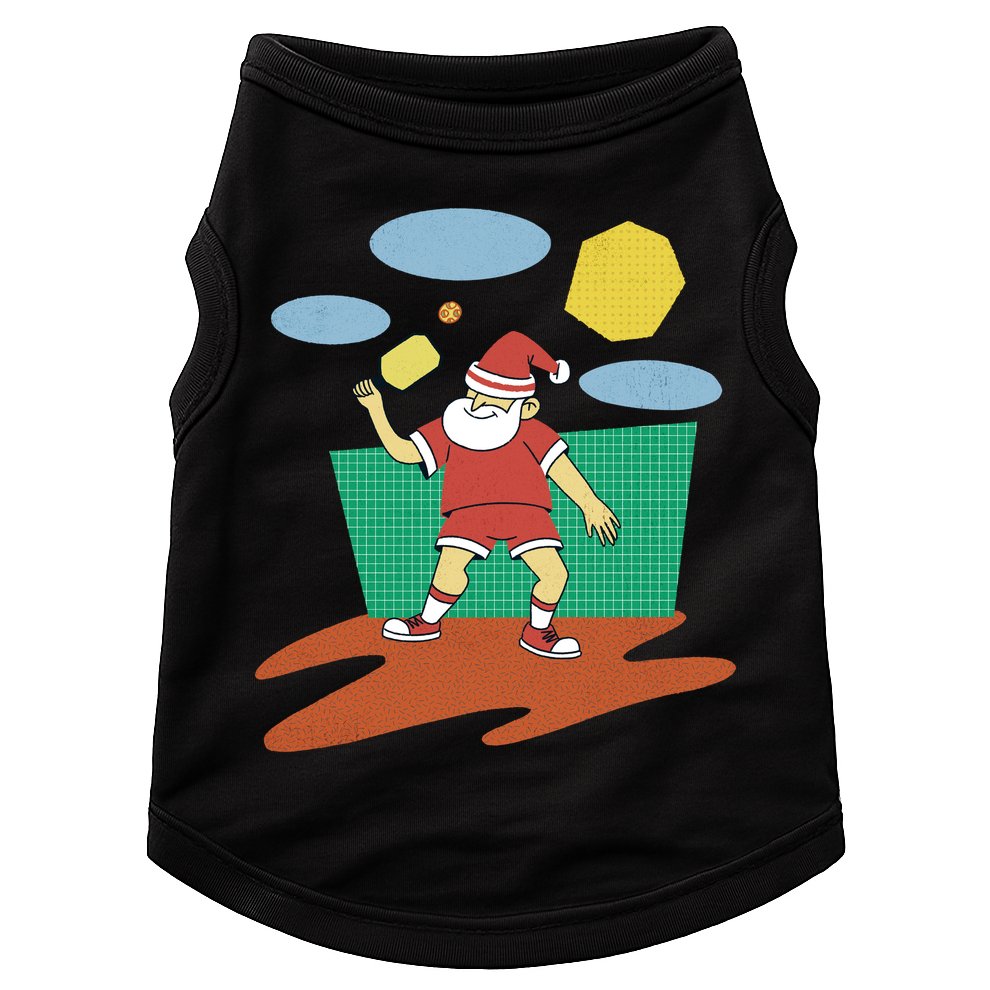 Pickleball Santa Claus Doggie Tank